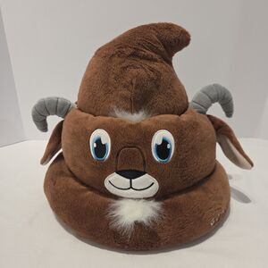 Rare Six Flags Goat Poop Emoji Hat Novelty Collectible Htf